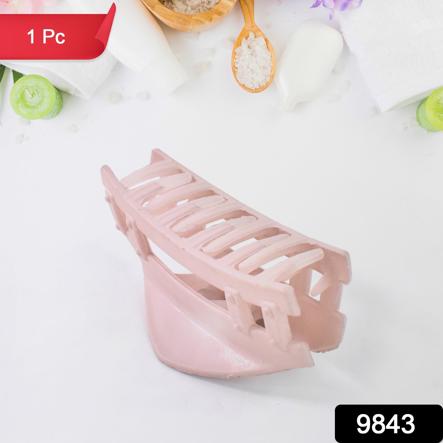 Plastic Hair Clamp Grip, Simple Matte Hair Barrette Clamp (1 Pc) Plastic Hair Clamp Grip, Simple Matte Hair Barrette Clamp (1 Pc)